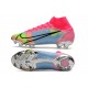 Zapatos de Fútbol Nike Mercurial Superfly 8 Elite FG Rosa Azul Verde