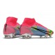 Zapatos de Fútbol Nike Mercurial Superfly 8 Elite FG Rosa Azul Verde