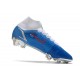 Zapatos de Fútbol Nike Mercurial Superfly 8 Elite FG Azul Blanco Rojo