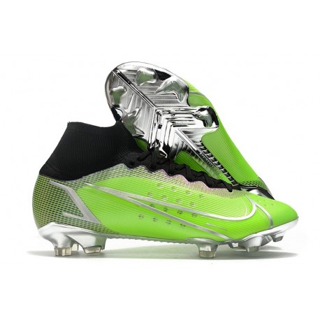 Nike Mercurial Superfly VIII Elite DF FG Verde Negro Plata