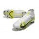 Nike Mercurial Superfly VIII Elite FG Blanco Negro Metálico Plateado