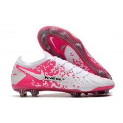 Botas de Fútbol Nike Phantom GT Elite FG Blanco Rosa