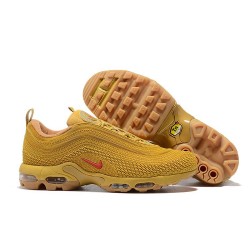 Nike Air Max 97 Plus de Hombres - Oro Rojo