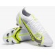 Bota Nike Mercurial Vapor XIV Elite FG Blanco Negro Metálico Plateado