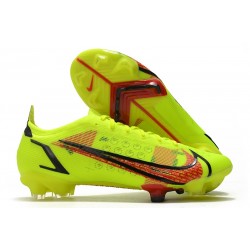 Nike Mercurial Vapor 14 Elite FG Volt Carmesí Negro