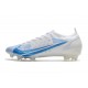 Nike Mercurial Vapor 14 Elite FG Blanco Azul