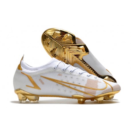 Nike Mercurial Vapor 14 Elite FG Blanco Oro