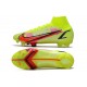 Nike Mercurial Superfly VIII Elite DF FG Volt Carmesí Negro