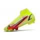 Nike Mercurial Superfly VIII Elite DF FG Volt Carmesí Negro