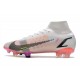 Nike Mercurial Superfly VIII Elite DF FG Blanco Negro Carmesí