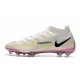 Botas Nike Phantom GT2 Elite DF FG Blanco Negro Carmesí Rosa