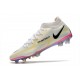 Botas Nike Phantom GT2 Elite DF FG Blanco Negro Carmesí Rosa