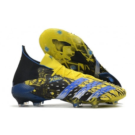 adidas Predator Freak.1 FG X-Men Wolverine - Amarillo Fluor Plateado Metálico Negro