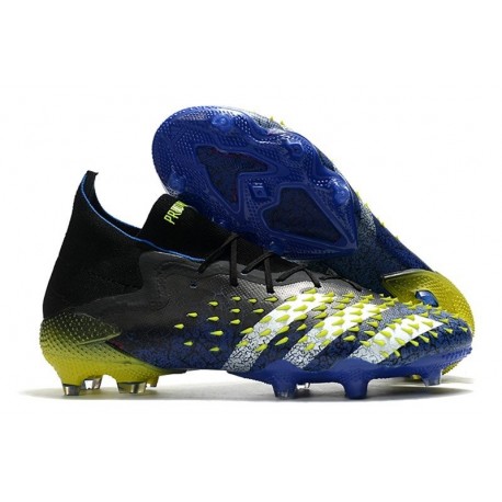 Botas adidas Predator Freak.1 FG Azul Negro Blanco Amarillo Solar