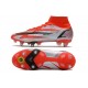 Nike Mercurial Superfly 8 Elite SG Pro Chile Rojo Negro Blanco Naranja