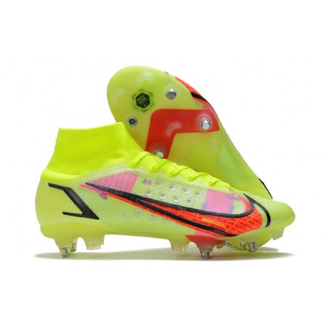 Nike Mercurial Superfly 8 Elite SG Pro Volt Carmesí Negro