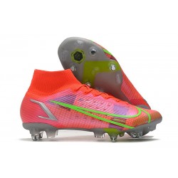 Nike Mercurial Superfly VII Elite SG-Pro AC Carmesi Plateado Metalizado