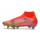 Nike Mercurial Superfly VII Elite SG-Pro AC Carmesi Plateado Metalizado