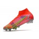 Nike Mercurial Superfly VII Elite SG-Pro AC Carmesi Plateado Metalizado