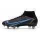 Nike Mercurial Superfly 8 Elite SG Pro Negro Gris Hierro