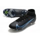 Nike Mercurial Superfly 8 Elite SG Pro Negro Gris Hierro