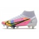 Nike Mercurial Superfly 8 Elite SG Pro Blanco Platino Rosa