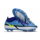 Botas Nike Phantom GT2 Elite DF FG Zafiro Volt Gris Niebla Azul Vacío