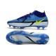 Botas Nike Phantom GT2 Elite DF FG Zafiro Volt Gris Niebla Azul Vacío