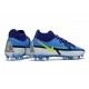 Botas Nike Phantom GT2 Elite DF FG Zafiro Volt Gris Niebla Azul Vacío