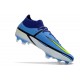 Botas Nike Phantom GT2 Elite DF FG Zafiro Volt Gris Niebla Azul Vacío