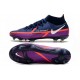 Botas Nike Phantom GT2 Elite DF FG Azul Marino Blanco Morado