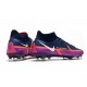 Botas Nike Phantom GT2 Elite DF FG Azul Marino Blanco Morado