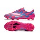 Bota de fútbol adidas F50 Ghosted Adizero FG Rosa Azul Blanco