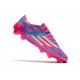 Bota de fútbol adidas F50 Ghosted Adizero FG Rosa Azul Blanco