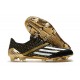 Bota de fútbol adidas F50 Ghosted Adizero FG Negro Blanco Oro