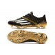 Bota de fútbol adidas F50 Ghosted Adizero FG Negro Blanco Oro