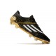 Bota de fútbol adidas F50 Ghosted Adizero FG Negro Blanco Oro