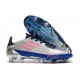 Bota de fútbol adidas F50 Ghosted Adizero FG Gris Azul Rosa