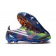 Bota de fútbol adidas F50 Ghosted Adizero FG Violeta Azul Naranja