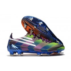 Bota de fútbol adidas F50 Ghosted Adizero FG Violeta Azul Naranja