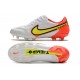 Bota Nike Tiempo Legend IX Elite FG Blanco Volt Carmesí