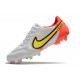 Bota Nike Tiempo Legend IX Elite FG Blanco Volt Carmesí