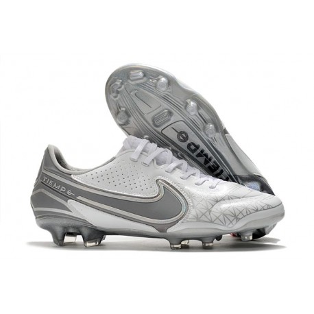 Bota Nike Tiempo Legend IX Elite FG Blanco Gris