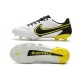 Nike Tiempo Legend IX Elite FG Blanco Gris Humo Oscuro Negro Amarillo