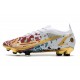 Nike Mercurial Vapor 14 Elite FG Blanco Rojo Oro Azul