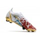 Nike Mercurial Vapor 14 Elite FG Blanco Rojo Oro Azul