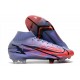 Nike Mercurial Superfly VIII Elite DF FG Mbappe Lila Claro Plateado Metalizado