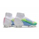 Nike Mercurial Superfly VIII Elite DF FG Blanco Azul