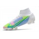 Nike Mercurial Superfly VIII Elite DF FG Blanco Azul