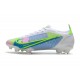 Nike Mercurial Vapor 14 Elite FG Blanco Azul Verde